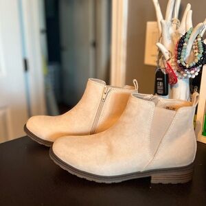 Beige Ankle Boots